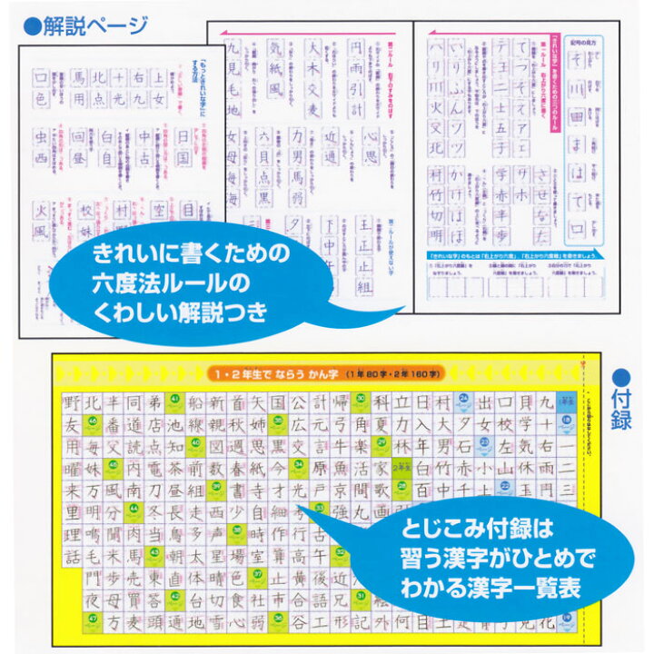 楽天市場 漢字の練習 5 6年生 366字収録小学生で習う漢字1006字がきれいに書けるようになる練習ノート Us8 617 5266 教材club ｔ ｙ