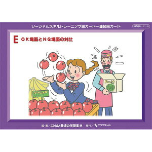 ソーシャルスキルトレーニング 絵カード 連続絵カードE SST コミュニケーション学習 特別支援 総合学習 小学生 高学年 中学生 小学5年生 小学6年生