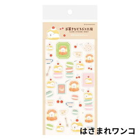 お菓子などうぶつ工房 透明シールシート シール 古川紙工 クリームソーダ クレープ ケーキ パン ドーナツ ケーキ シュークリーム マカロン アイスクリーム ロールケーキ アザラシ トリ イヌ パンダ ウサギ ネコ 手帳 デコ 文房具 かわいい コレクション 食べ物 お菓子