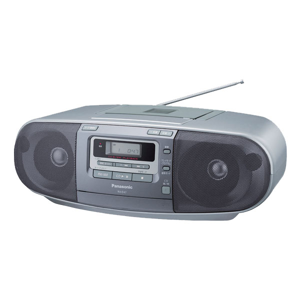 お手持ちのカセットテープも使える ワイドFM対応 パナソニック ＣＤラジカセ ホワイト ＲＸ－Ｄ４７ 賜物 86128663 セール商品