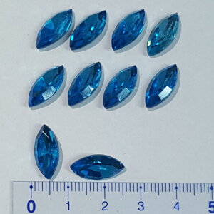 UVWNtg NX^ }[LXrW[ 7mm×15mm ANA} Cg[Y 10 Cristal p[c fR W lC