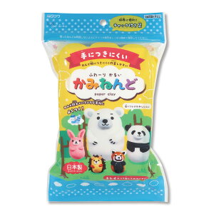 粘土 紙粘土 ねんど ふわーりかるいかみねんどトレイ付 制作素材 制作 工作 知育 保育 子供 子ども 幼児 小学生 クラフト 室内遊び おうち時間 まとめ買い 30個入【クツワ】