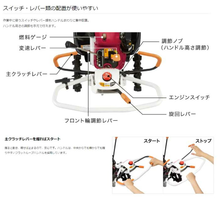 楽天市場】ヤンマー ミニ耕うん機 フロントロータリータイプ YK300FP 