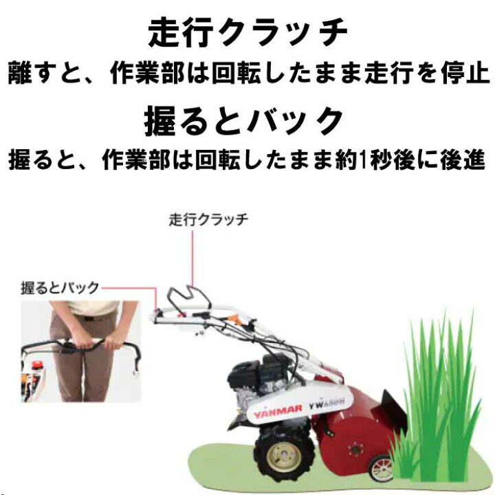 楽天市場】ヤンマー コンパクトハンマーモア YW450H 【ミニ耕うん機 