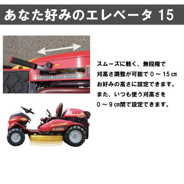 楽天市場】筑水キャニコム 乗用草刈機 フルーティーまさお CMX2206HC 4 