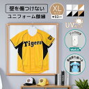 壁を傷つけずに飾れる UVカット ユニフォーム 額縁 XLサイズ 壁掛け コレクションケース フレーム ディスプレイケース…