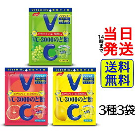 【 ポイント消化 】【 1000円ポッキリ 】 ノーベル VC-3000 のど飴 3種 各1袋 計3袋 お試しセット【 送料無料 】【 ポスト投函 】【 当日発送 】あめ アメ 飴 のど飴 喉飴 風邪予防 風邪 レモン マスカット ピンクグレープフルーツ グレープフルーツ アソート