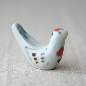 米満麻子 小鳥の箸置き はしおき かわいい とり トリ カトラリー はしおき 動物柄 作家もの 九谷青窯 九谷焼 くたにせいよう おしゃれ オシャレ ギフト プレゼント