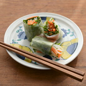 九谷青窯 高原真由美 色絵舞い花 5.5寸皿