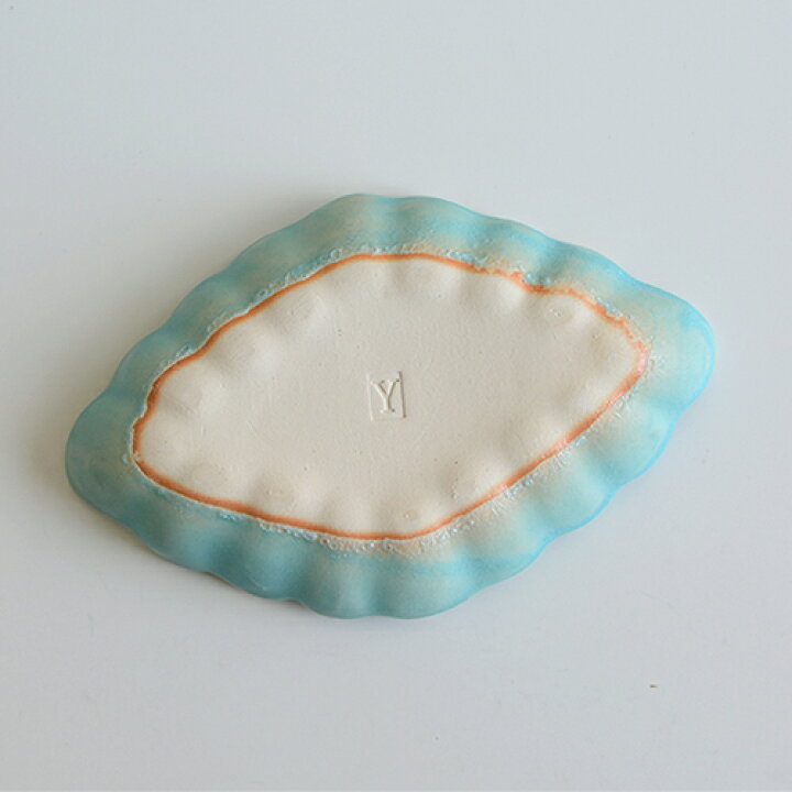 楽天市場】長浜由起子 ひし形小皿 4カラー 【角皿 作家 もの プレート 