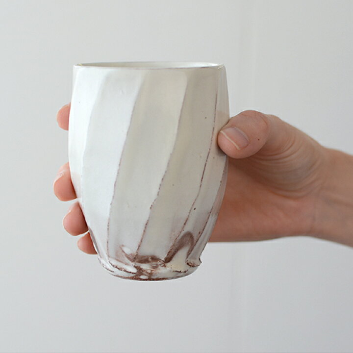 楽天市場】山田茂樹 しのぎ フリーカップ【作家 もの 信楽焼 陶器 