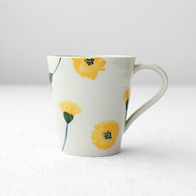 陶房ななかまど たんぽぽ マグカップ【九谷青窯 九谷焼 和食器 作家 くたにせいよう 送料無料】