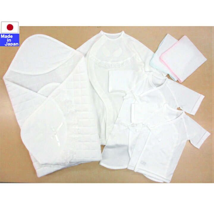 楽天市場 送料無料 日本製 春夏 福袋 新生児 セレモニー６点セット 天使の羽根シリーズ 退院 オールシーズン アフガン ツーウェイオール 短肌着 コンビ肌着 ハンカチ おくるみ 春 秋 冬 天使 宮参り 2ｗａｙ カバーオール 服 白 セレモニー ドレス シンプル セット