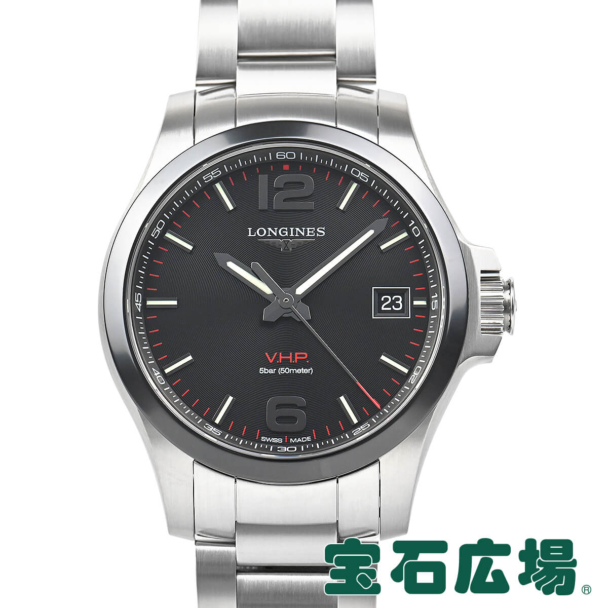 ロンジン 送料無料 腕時計 L3.719.4.56.6【新品】メンズ V.H.P コンクエスト LONGINES メンズ腕時計