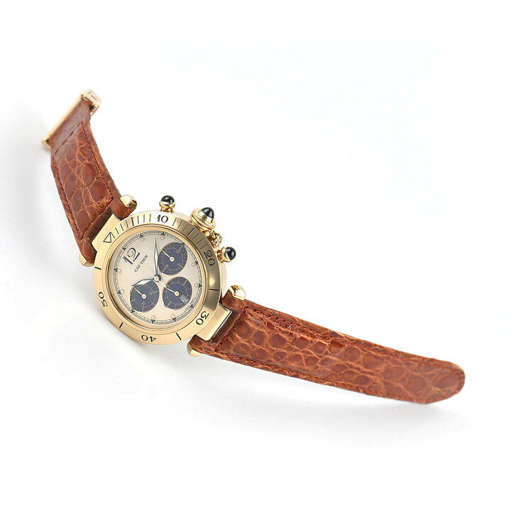 楽天市場】カルティエ Cartier パシャ38 クロノ 30009【中古】メンズ  