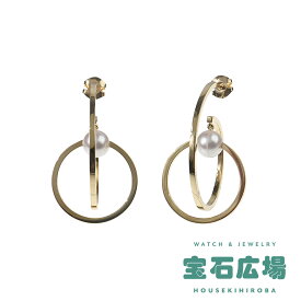 タサキ TASAKI キネティック 1Pパール フープピアス E-4144-18KYG【中古】レディース ジュエリー 送料無料