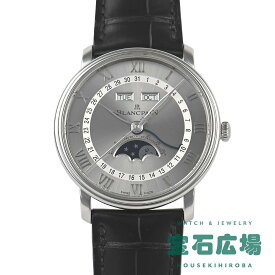 ブランパン BLANCPAIN ヴィルレ コンプリートカレンダー ムーンフェイズ 6654-1113-55B【中古】メンズ 腕時計 送料無料