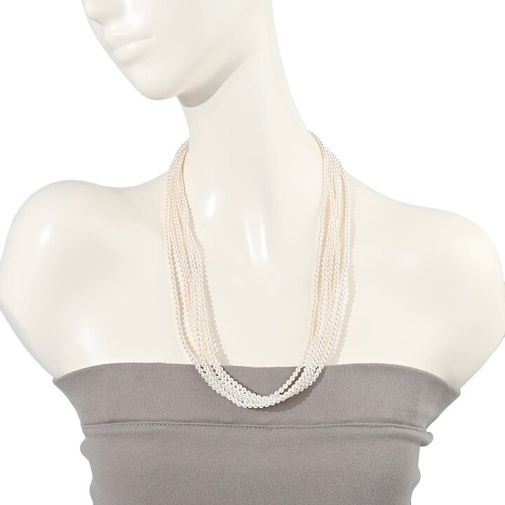 楽天市場】ミキモト MIKIMOTO ベビーパール 5連ネックレス 【中古 