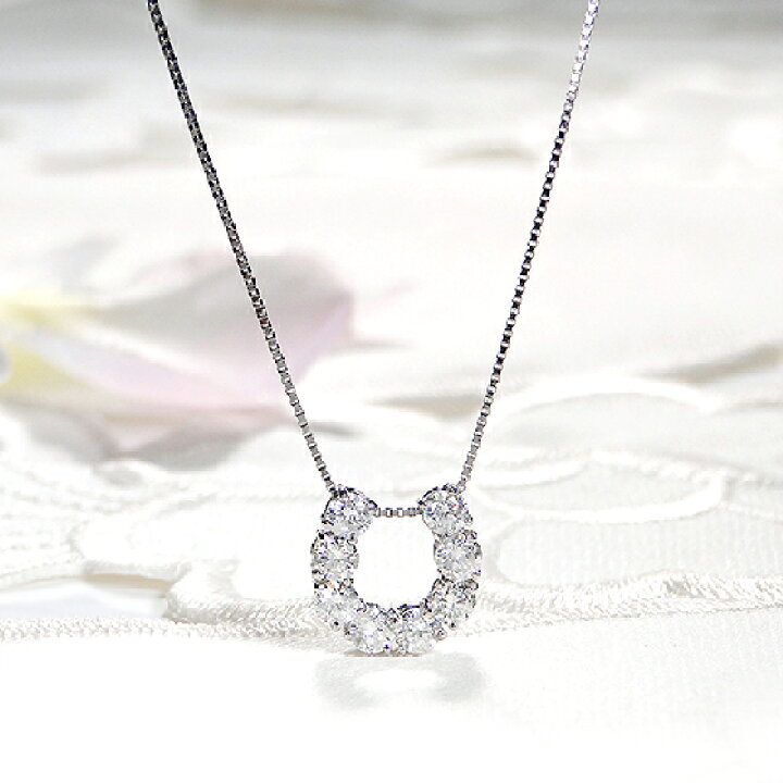 楽天市場】Pt950【0.50ct】馬蹄 無色透明 天然ダイヤモンド ネックレス 