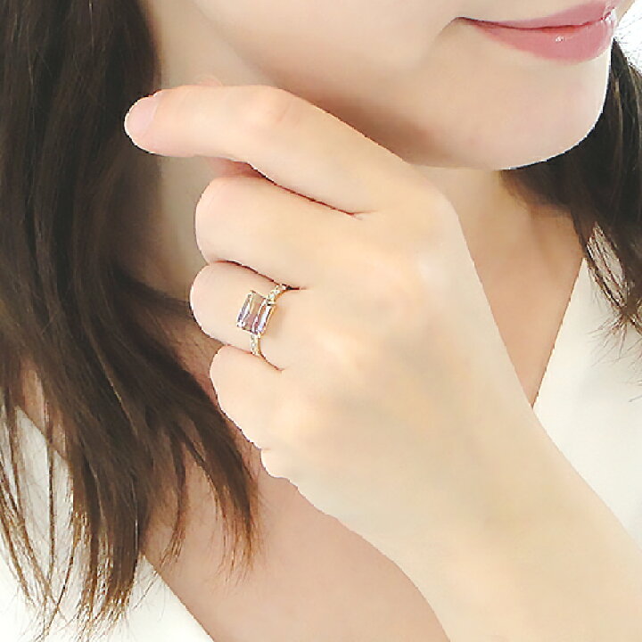 楽天市場】K18YG/WG/PG アメトリン【0.20ct】無色透明 天然 