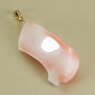 桃珊瑚桜の花ペンダント
