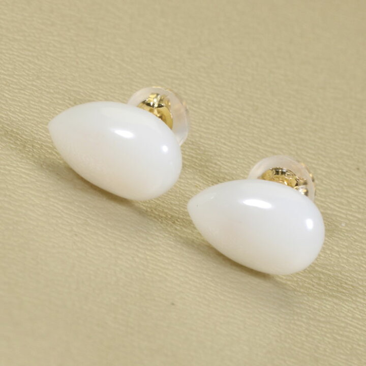 楽天市場】【12％OFFクーポン】 白 珊瑚 ピアス K18 18金 イエロー 
