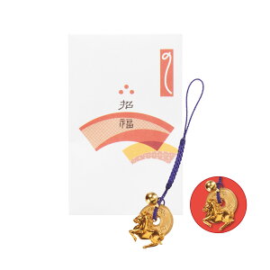 【※100個セット販売】【招福開運五円(ご縁)鈴根付 午】2026年 令和8年 謹賀新年 お年賀 縁起物 根付け ねつけ 根つけ 御守り 干支グッズ 干支デザイン 午年 年末年始 お正月 福袋 新春 迎春 御