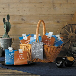 【サンキューバスケット(マドレーヌ)30個セット(かご付き)】送料無料 プチギフト 結婚式 ウェディング 挙式 ブライダル 披露宴 引出物 お土産 ご挨拶 お祝い まとめ買い かわいい おしゃ