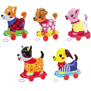 【※送料無料/5個セット販売※】【おさんぽわんわんズ】送料無料 動物 エアーアイテム 夏グッズ 縁日 お祭り イベント キャンペーン 子供向け 子供会 運動会 販促品 粗品 ノベルティ 抽選会