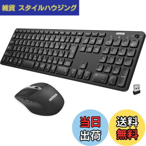 �y���������zArteck 2.4G�������C�����X �L�[�{�[�h �}�E�X �Z�b�g �y�� ���^ Type-C �[�d�� �t���T�C�Y �L�[�{�[�h �}�E�X �R���s���[�^�[�A�f�X�N�g�b�v�APC�A���b�v�g�b�v�AWindows 11/10/8/7�Ƃ�