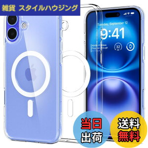 �y���������zSpigen �y�d��33g�̒��y�ʁziPhone 16 Plus �P�[�X �N���A MagSafe�Ή� �ϏՌ� ���^ �y�� �X�g���b�v�z�[�� ���ϖh�~ �ČRMIL�K�i ���� �G�A�X�L���E�n�C�u���b�h�E�}�O�t�B�b�g ACS08063 (