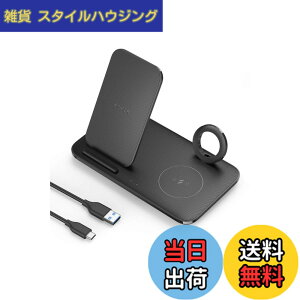 �y���������zAnker PowerWave+ 3-in-1 Stand with Watch Holder ���C�����X�[�d�� Apple Watch�z���_�[�t Audiovox CDM3000�Ή�
