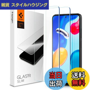 �y���������zSpigen �K���X�t�B���� Xiaomi Redmi Note 11 �� Xiaomi Redmi Note 11S �� POCO M4 Pro 4G �Ή� �ی� �t�B���� 2����
