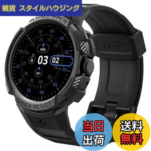 �y���������zSpigen Google Pixel Watch 41mm ��̌^�o���h�yPixel Watch 3 / 2 / 1 41mm �Ή��z�P�[�X �ϏՌ� �X�|�[�c�o���h ���� �Ռ��z�� �ϋv�� ���h�~ ���M�b�h�E�A�[�}�[�E�v�� ACS04800 (�u���b�N)