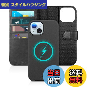 �y���������zTUCCH iPhone 15 �Ή� �P�[�X �蒠�^ 2 in 1 ������ �A�C�t�H�� 15 �P�[�X �蒠�^ ���p ���O���\ �Ռ��z�� �S�ʕی� [RFID�u���b�L���O] �J�[�h���[ �X�^���h�@�\ ����PU���� 2023�N��