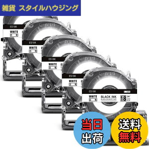 �y���������z18mm ���n������ �e�[�v�J�[�g���b�W ES18K �ƌ݊����̂��� �L���O�W�� Kingjim �e�v�� Tepra (SS18K) �� ������ �e�v��pro ���x�����C�^�[�p SR150 SR670 SR750 5�Z�b�g 8M Asprinte
