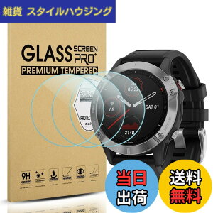 �y���������z�y3���Z�b�g�zSuoman for Garmin Fenix 6 / 6 Pro / 6 Sapphire / 6 Pro Solar �ی�t�B���� 9H�d�x �y�� ���^ �w�� �C�A�h�~ �����ߗ� �t�H�b�V�� for Garmin Fenix 6 �t�B����