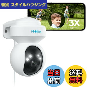 �y���������zReolink �h�ƃJ���� ���O 3�{���w�Y�[�� WiFi 2.4/5GHz�Ή� 500����f �����ǔ� �l/�ԗ�/�������m PTZ 360°�S���� �J���[�Î� ���C�����X �Ď��J���� �����Њd �^�C�����v�X �Z���T�[���C