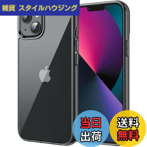 �y���������zJETech iPhone13 mini �ی�P�[�X(5.4�C���`��p) ���΂݂Ȃ� �Ռ��z�� �o���p�[�J�o�[ �����h�~ �N���A�o�b�N (�~�b�h�i�C�g)