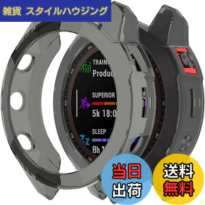 �y���������zMiimall�Ή�Garmin Epix Gen2/Epix Steel�P�[�X TPU�ގ� �\�t�g �Ռ��z�� �y�� ���^ �K�[�~�� Epix Gen2 �J�o�[ �����h�~ �����Ή� �E���ȒP Epix Gen2�ی�J�o�[ �o���p�[�i�N���A�u���b�N�j