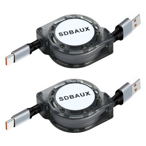 �y���������zSDBAUX �������USB Type C �P�[�u���Ή������[�d �f�[�^�]��Car Carplay iPhone 17 16 15 Pro Max Galaxy Sony Xperia/Samsung/Asus Zenfone/Fujitsu Arrows/PS5�R���g���[���[ �^�C�vc���@��Ή��y2�{�Z�b�g/1M