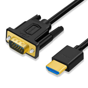 �y���������zSHULIANCABLE HDMI VGA �ϊ��P�[�u��, 1080p@60Hz HDMI �I�X to VGA �I�X ���b�v�g�b�v, PC, ���j�^�[, �v���W�F�N�^�[, HDTV, Xbox�ȂǂɑΉ� (1M)