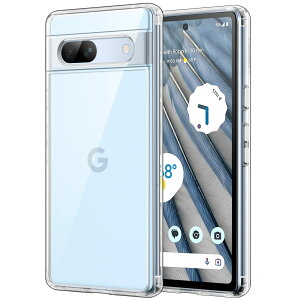 �y���������zJETech Google Pixel 7a �P�[�X�i6.1�C���` 2023�p�j���΂݂Ȃ� �ی�P�[�X �Ռ��z�� �o���p�[�J�o�[ ���h�~�n�[�hPC�o�b�N (�N���A)