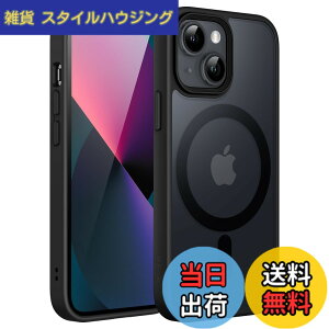 �y���������zJETech iPhone 13 mini 5.4�C���`�p �}�O�l�b�g �P�[�X MagSafe�ɑΉ� �������̃}�b�g�w�� ���^ �ϏՌ� �J�o�[ (�u���b�N)