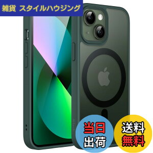 �y���������zJETech iPhone 13 mini 5.4�C���`�p �}�O�l�b�g �P�[�X MagSafe�ɑΉ� �������̃}�b�g�w�� ���^ �ϏՌ� �J�o�[ (�Z���ΐF)