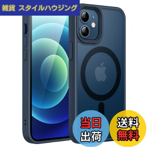 �y���������zJETech iPhone 12 mini 5.4�C���`�p �}�O�l�b�g �P�[�X MagSafe�ɑΉ� �������̃}�b�g�w�� ���^ �ϏՌ� �J�o�[ (�X�g�[���u���[)
