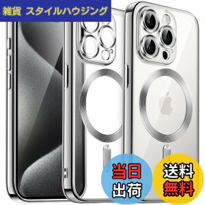 �y���������zJETech iPhone15ProMax 6.7�C���`�p(15 Pro Max) �\�t�g�N���A�P�[�X �J���������Y���S�ی� MagSafe���C�����X�[�d�Ή� �ϏՌ� �d�C���b�LTPU�J�o�[ (�V���o�[)