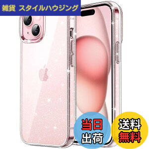 �y���������zJETech iPhone 15 Plus (6.7�C���`��p) ���炫�� �P�[�X �u�����u���� �Ռ��z�� �o���p�[�J�o�[ ���킢�� �L���L�� �����p (�N���A)