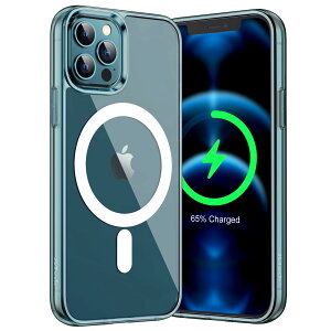 �y���������zJETech iPhone12ProMax (12 Pro Max) �}�O�l�b�g�P�[�X (6.7�C���`�p) MagSafe ���C�����X�[�d�Ή��Ռ��z���o���p�[�J�o�[ �����h�~�����o�b�N (�p�V�t�B�R�u���[)