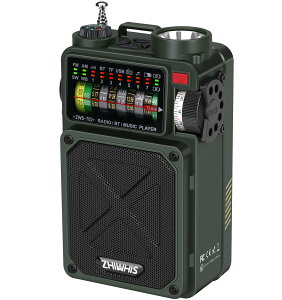 �y���������zZHIWHIS Bluetooth�X�s�[�J�[ �h�Ѓ��W�I FM/AM/�Z�g/���C�hFM�Ή� �����d�� �\�[���[/���/USB-C�[�d�ySOS�A���[�g/USB�Đ��Ή��\/MicroSD�J�[�h�Ή�/32���ԘA���Đ�/�^�C�}�[/�Z�K�擾